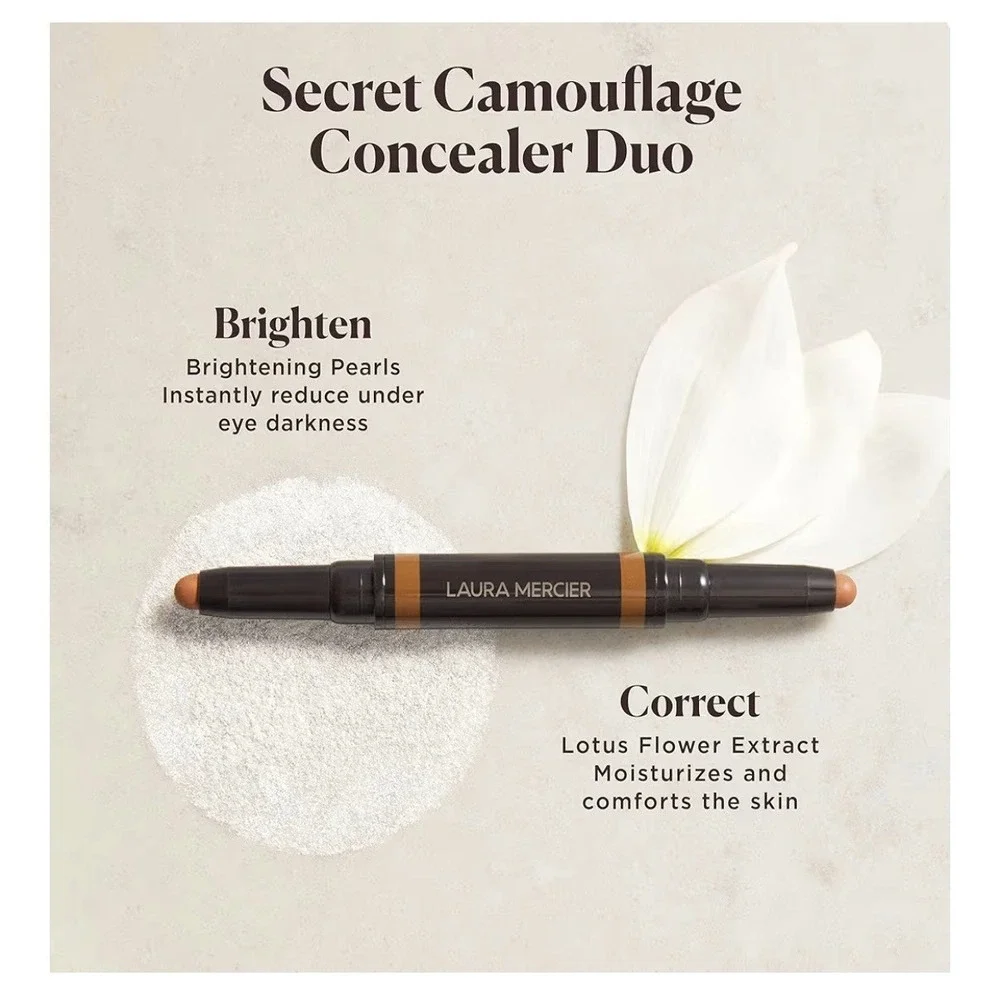 Laura‎ Mercier Secret Camouflage Brighten and Correct Concealer Duo Stick 5N